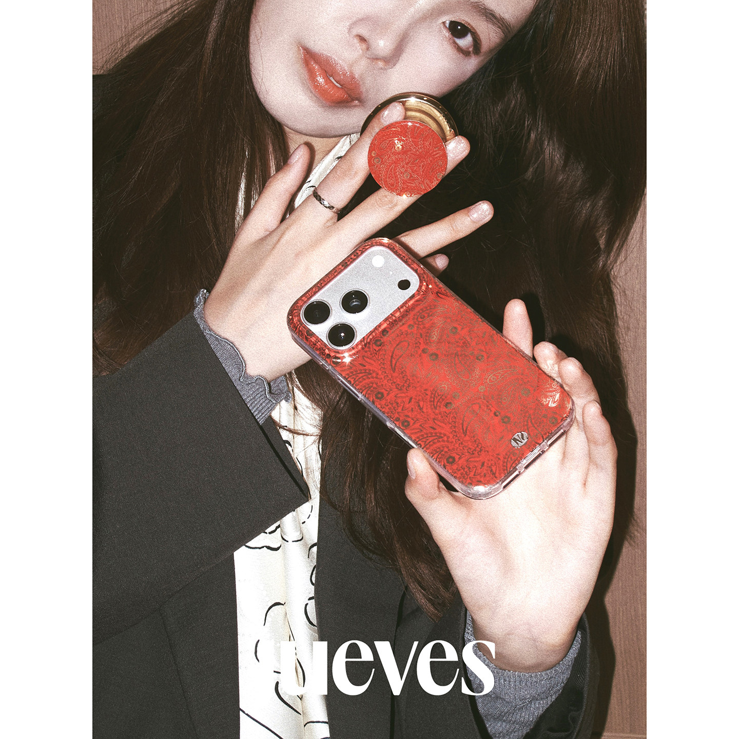 JUEVES星期四发财金·腰果花磁吸套装 适用苹果iPhone1