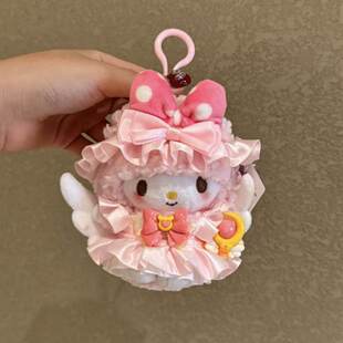 正版piano小羊天使套装公仔包包挂件钥匙扣卡通可爱毛绒玩偶礼物