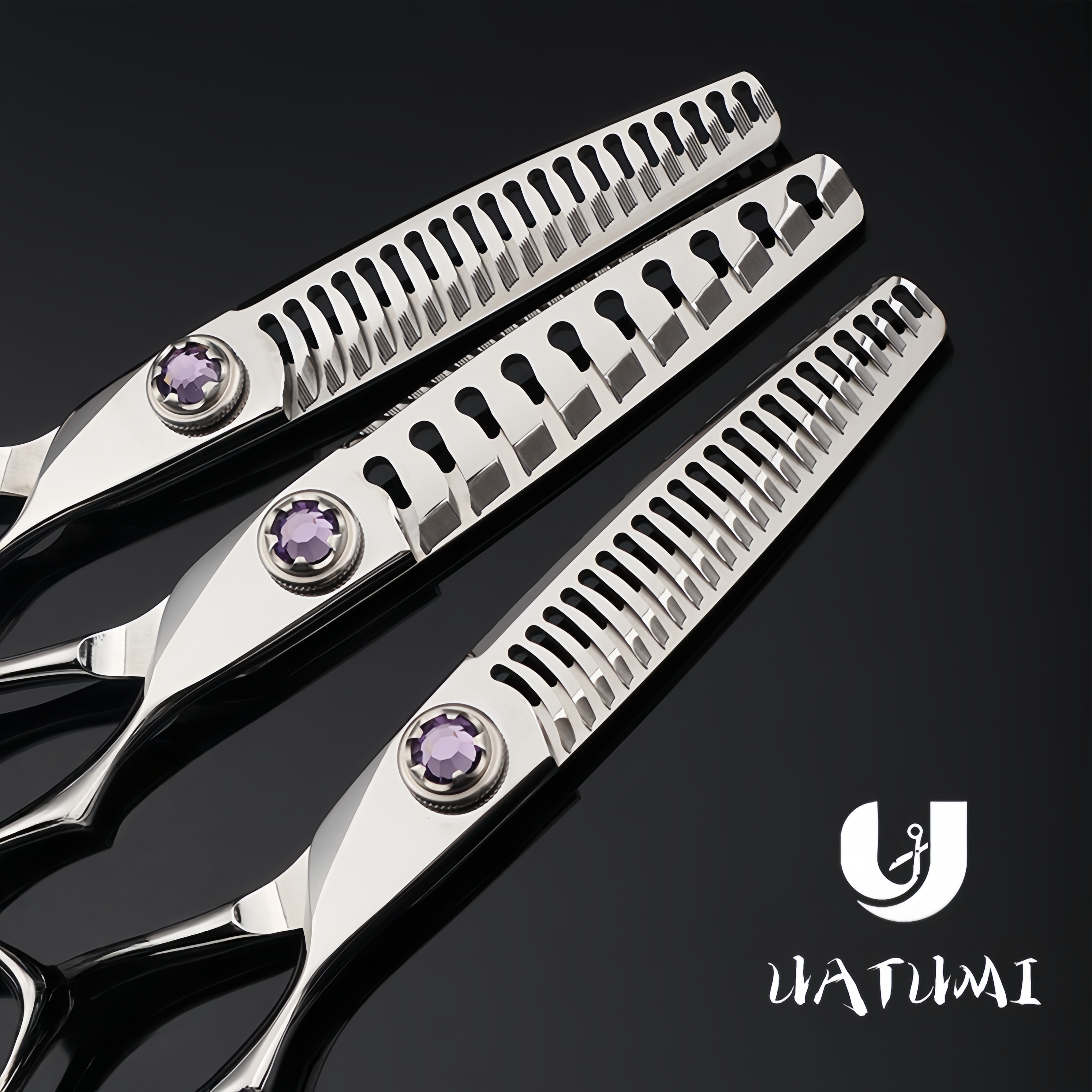 UATUMI双面齿鱼骨剪6寸