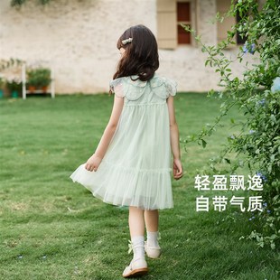 夏夢幻公主紗裙夏裝 兒Y童裙子夏 長裙新中式 女童連衣裙女寶寶夏款
