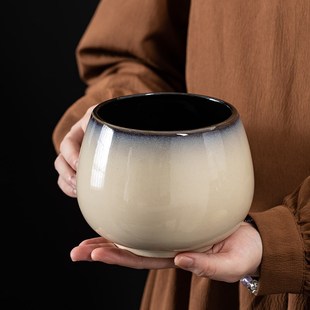 高端茶渣c缸家用桌面大号水盂建水茶水缸废水桶陶瓷功夫茶配茶洗