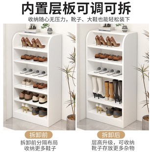 柜家用f门口入户门简易多层置物架室内省空间经济型收纳鞋 实木鞋