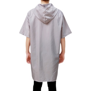 成人时尚 男女家用围裙防水污尘大人工作服大褂Z防护服罩 短袖 夏季