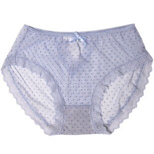 情调胖mm200u斤蕾丝中腰纯欲性惑网纱纯棉裆无痕三角裤 内裤 女大码