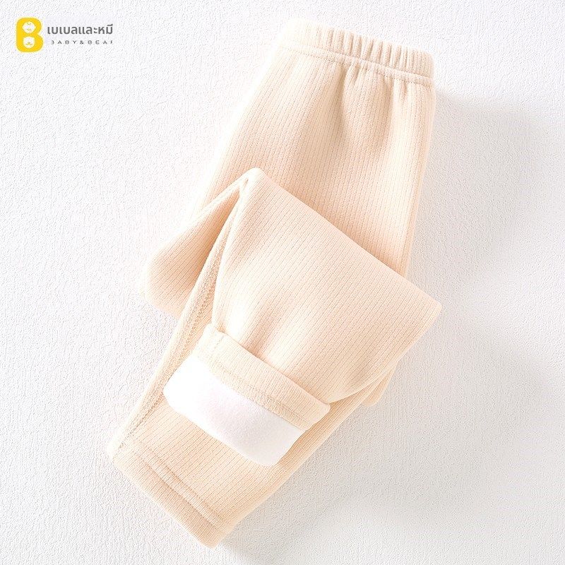 宝宝加绒c裤子女童打底裤秋冬款德绒儿童保暖裤内穿男童加厚秋裤