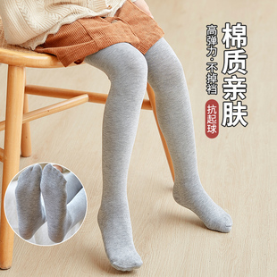 洋 M袜外穿宝宝打底裤 儿童春秋款 白色舞蹈袜防滑女童中厚纯棉连裤