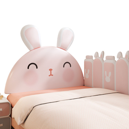 床头靠垫软包女孩儿童房可爱兔子榻E榻米床头无床头板靠背防撞墙