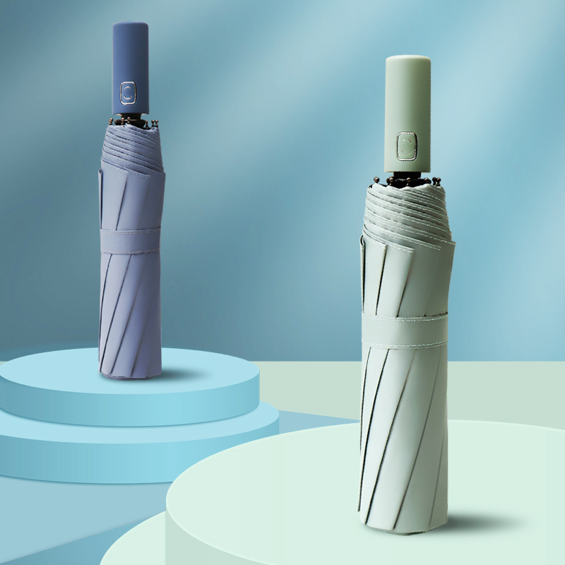 全自动晴雨伞男士女简o约定制logo折叠两用遮阳防晒防紫外线太阳