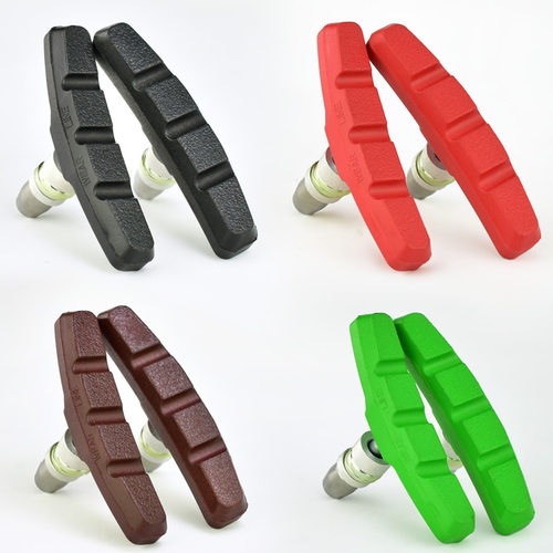 自行车Va刹刹车皮山地车V刹刹车块 折叠车无声橡胶刹车闸皮V刹配