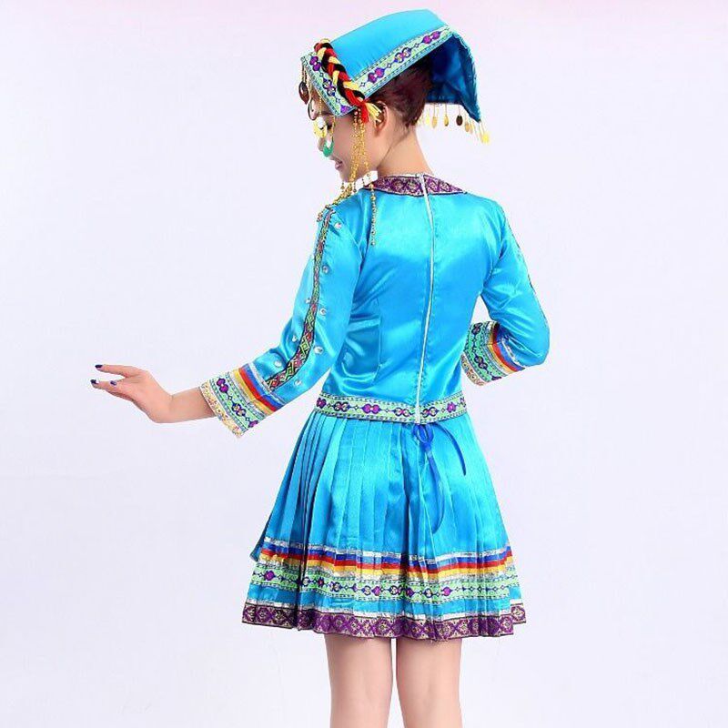 土家族彝族广场舞服装苗族少数民族E舞蹈女装壮族瑶族侗族演出服