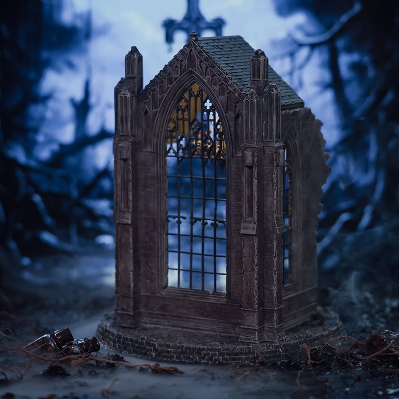 暗黑系列迷你修h道院微缩场景小屋模型手办装饰桌面摆件创意礼物