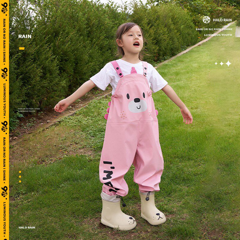 儿童分体雨衣幼儿园可爱连体雨y裤幼童3-6岁男女童小学生雨披跨境