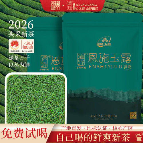 恩施玉露一级250g袋装蒸青绿茶