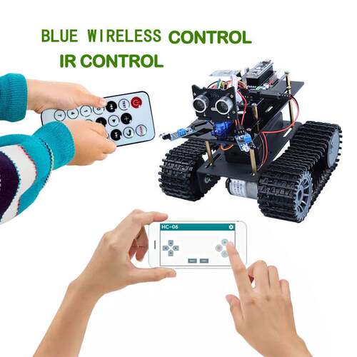 兼容Arduino智能机器人履带车NANO机器人坦克车履带机器人