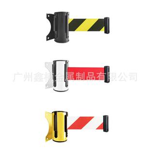 挂壁式 隔离带不锈钢收银台靠墙固定伸缩拉带一米线带头2米3米5米
