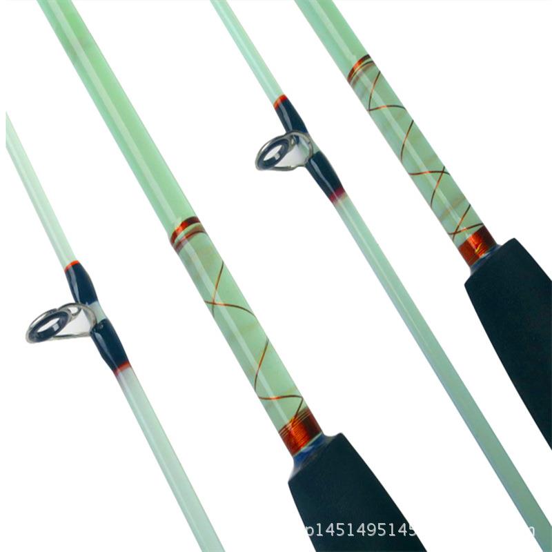 路亚透明玻璃钢路亚竿插接竿筏竿鱼竿1.2-2.7米特价厂家