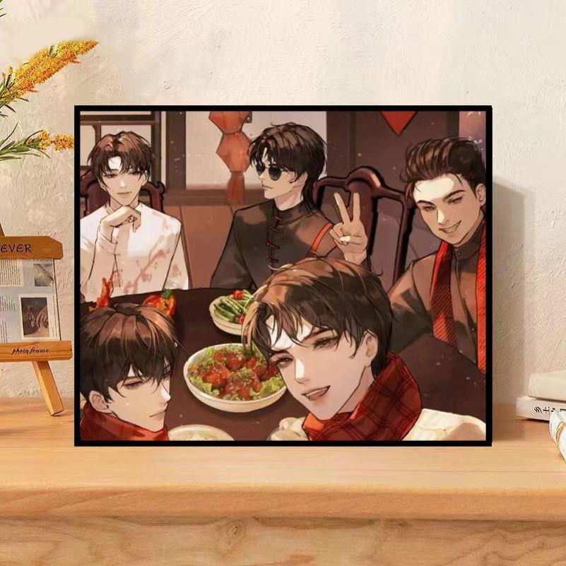 盗墓笔记数字油画diy简单手绘填充油彩房间客厅书房装饰画图片