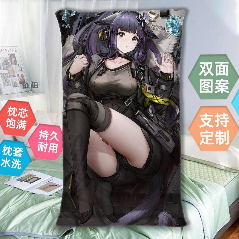 明日方舟涤火杰西卡抱枕双面2way半身睡觉枕头长方形来图印花定制