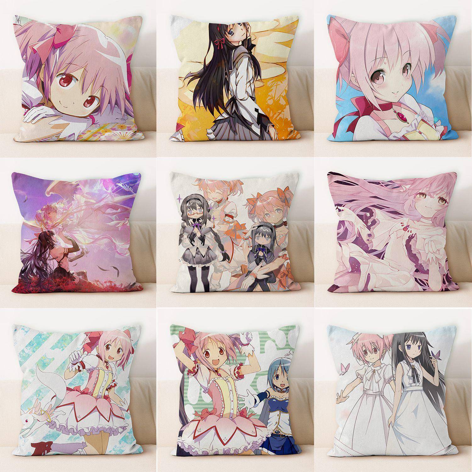 魔法少女小圆抱枕周边抱枕居家沙发装饰抱枕办公室汽车护腰抱枕