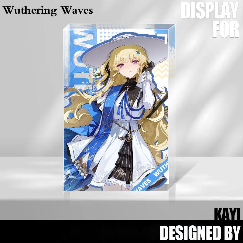 游戏鸣潮赞妮洛可可菲比cos卡卡砖黎那汐塔亚克力砖物料生日礼物