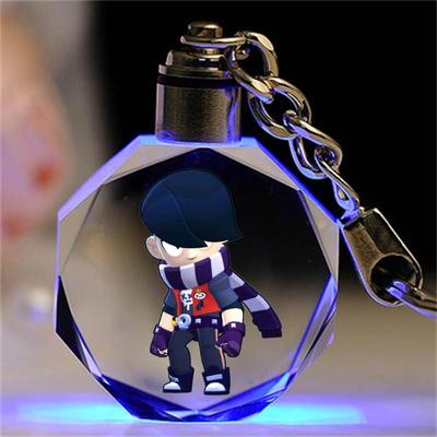 荒野乱斗水晶钥匙扣书包挂件闺蜜生日礼物女生送男友学生奖励