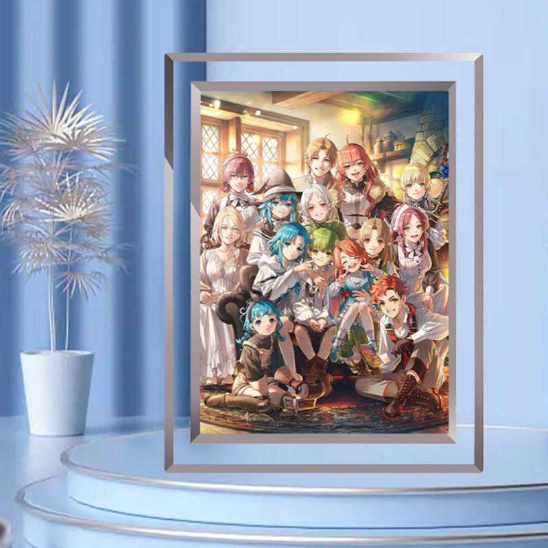 无职转生周边玻璃相框鲁迪乌斯洛琪希艾莉丝希露菲叶特照片摆台