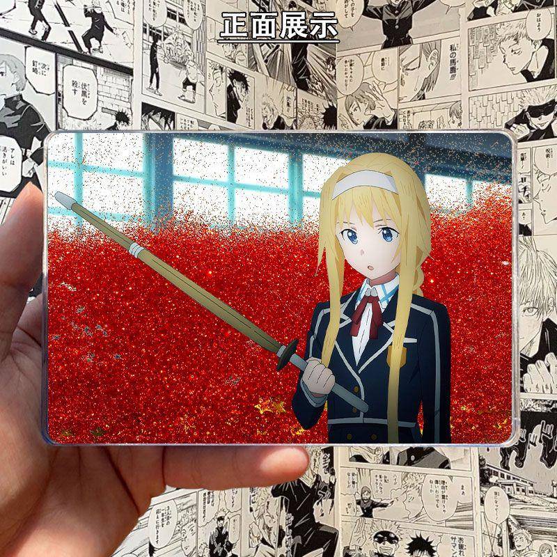 刀剑神域爱丽丝动漫周边吧唧流麻砖亚克力立牌摆件二次元收藏装饰