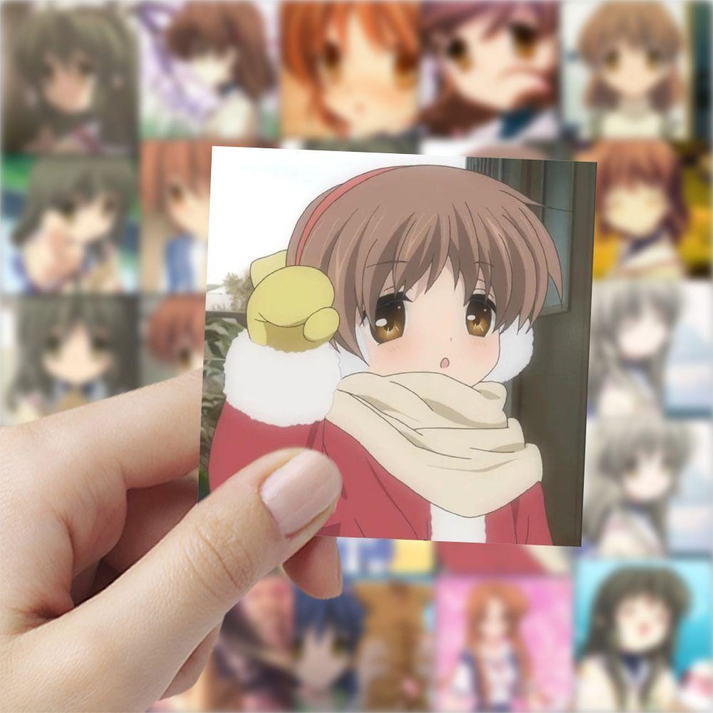 177张动漫clannad团子大家族手账贴纸周边渚朋也汐卡通贴画自粘
