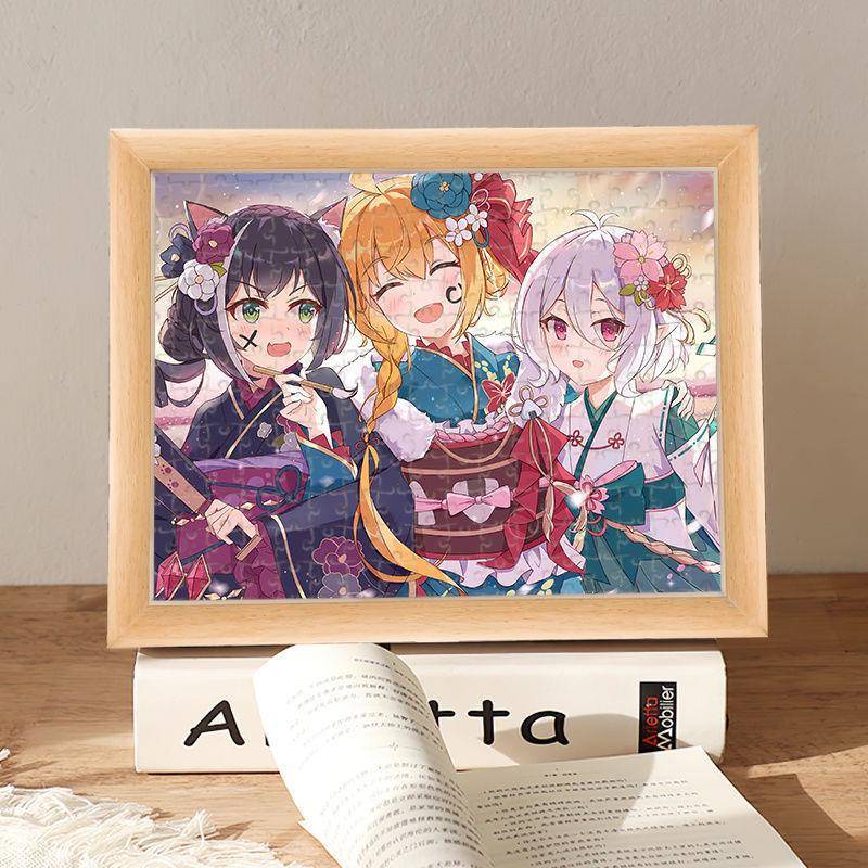 公主连结!ReDice动漫周边木质拼图2000片以上闺蜜生日礼物儿童diy