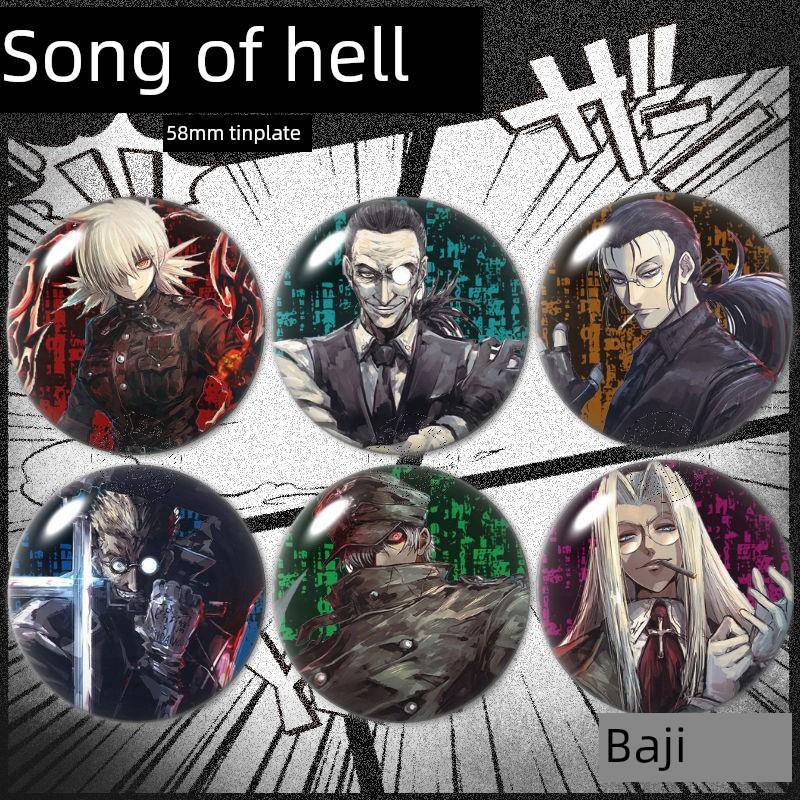 地狱之歌吧唧徽章谷子塞拉斯安德林周边学生背包挂件胸针礼物自制