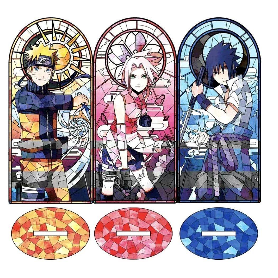 火影忍者鸣人佐助小樱高颜值立牌同人自制桌面摆件饰品送闺蜜10cm