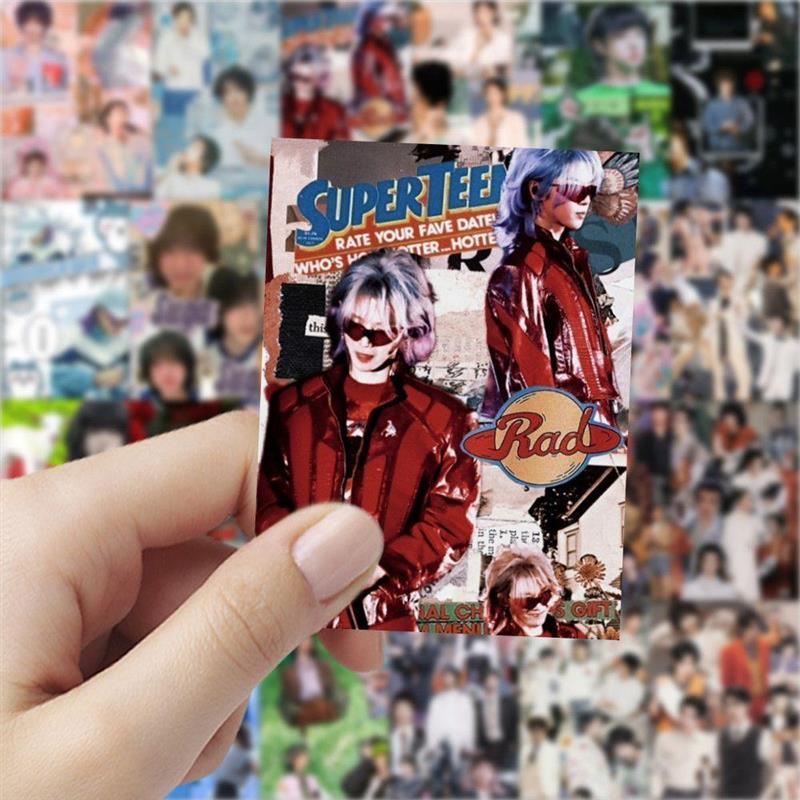 180张华晨宇拼接壁纸帅气花花火星人diy手账素材装饰手机桌面贴纸