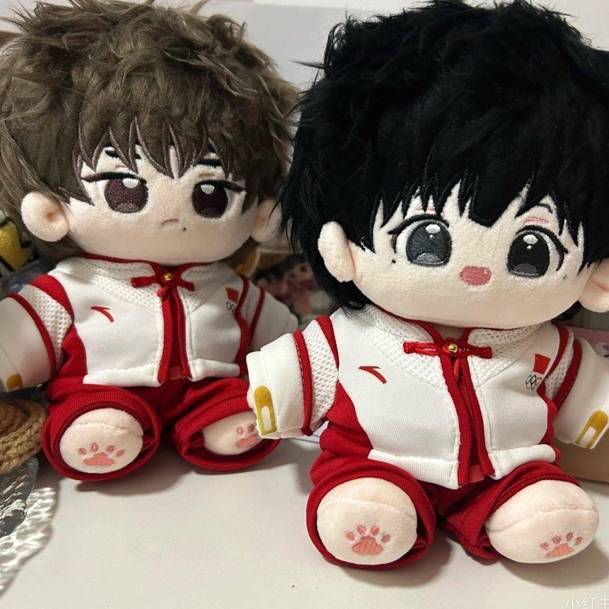 孙颖莎人偶公仔王楚钦孙颖莎属性旺旺钦妙妙莎20cm棉花莎头娃娃公