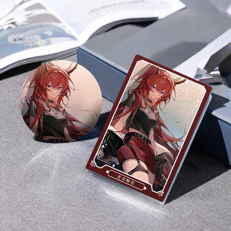 明日方舟史尔特尔流沙麻将咕卡吧唧徽章谷子卡砖立牌流麻礼物摆件