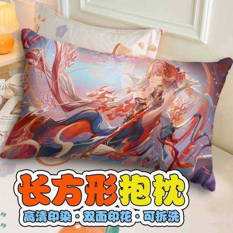 鸣潮周边双面抱枕定制二次元动漫长离玩偶沙发靠坐垫学生礼物枕头