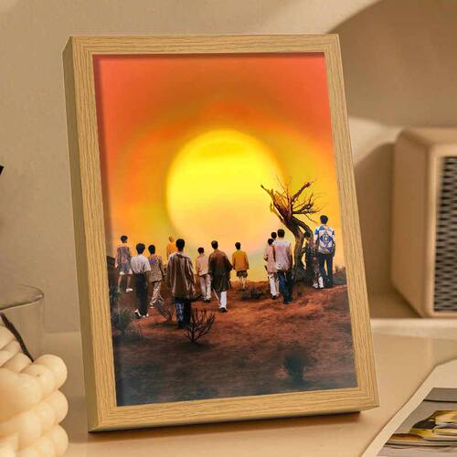 seventeen 灯光画歌星海报应援周边小夜灯卧室桌面氛围灯装饰礼物