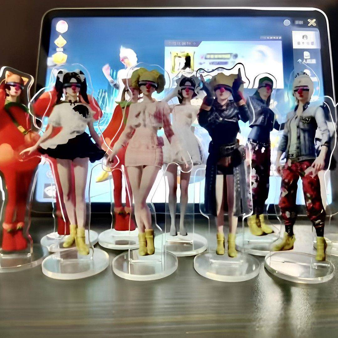 新款和平精英周边亚克力立牌车载摆件钥匙扣创意摇摇乐送朋友礼物