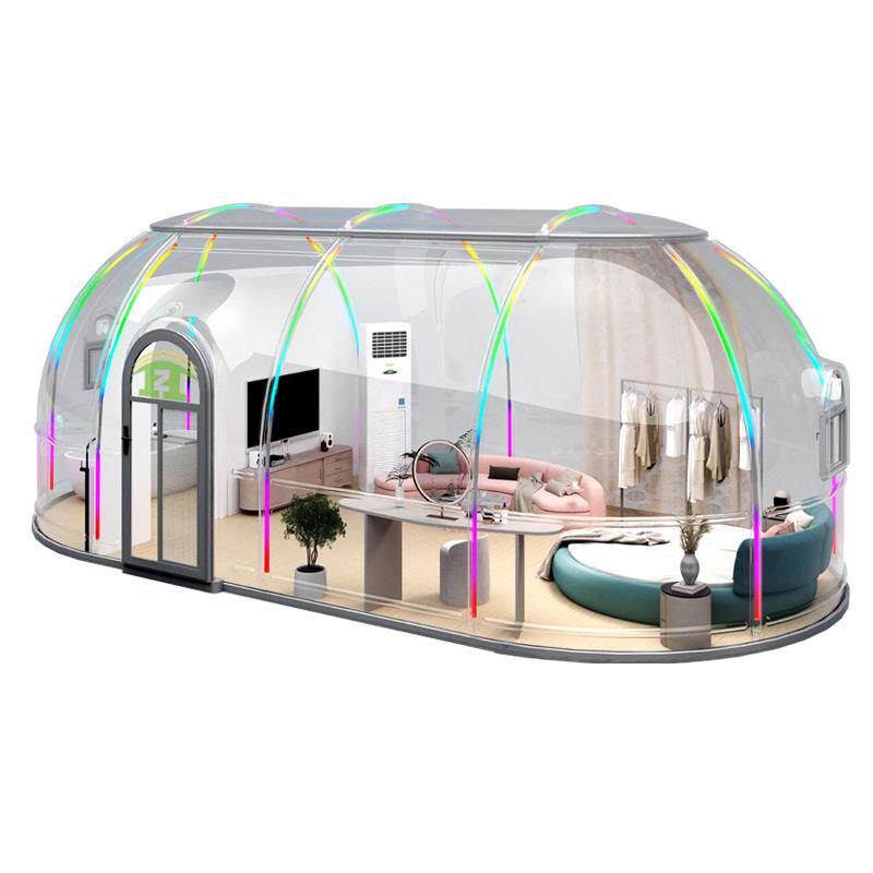 室外星空房网红餐厅PC泡泡屋户外庭院移动阳光房酒店球形帐篷屋