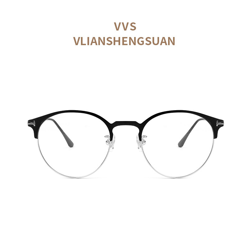 VVS眼镜镜框防蓝光近视时尚圆框韩版简约百搭中性款网红潮流5548