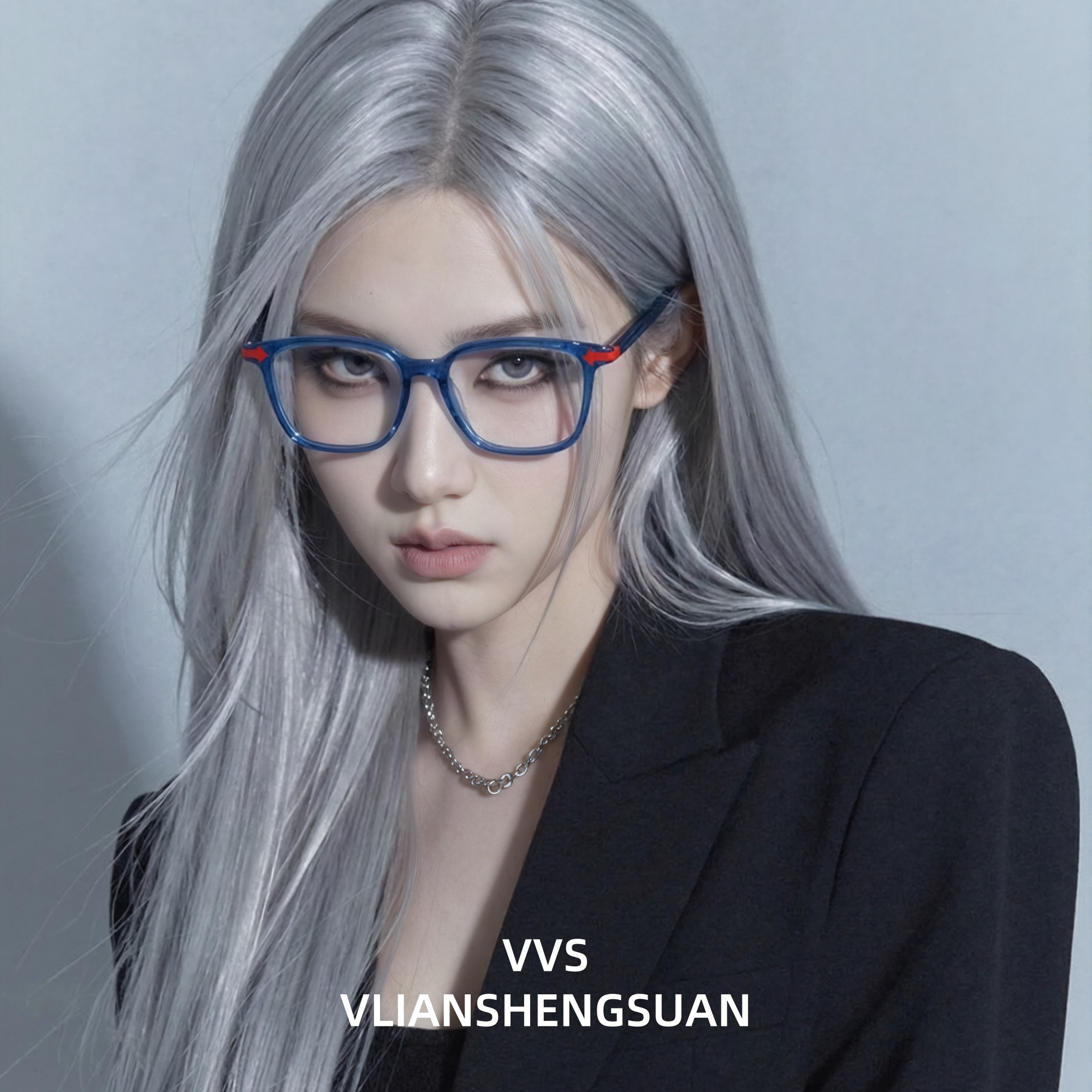 VVS眼镜镜框防蓝光休闲方框简约经典男女中性款76821