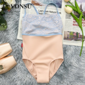 梵舒儿童芭蕾舞蹈服女童艺考生体服形体练功服新款 高端跳舞体操服