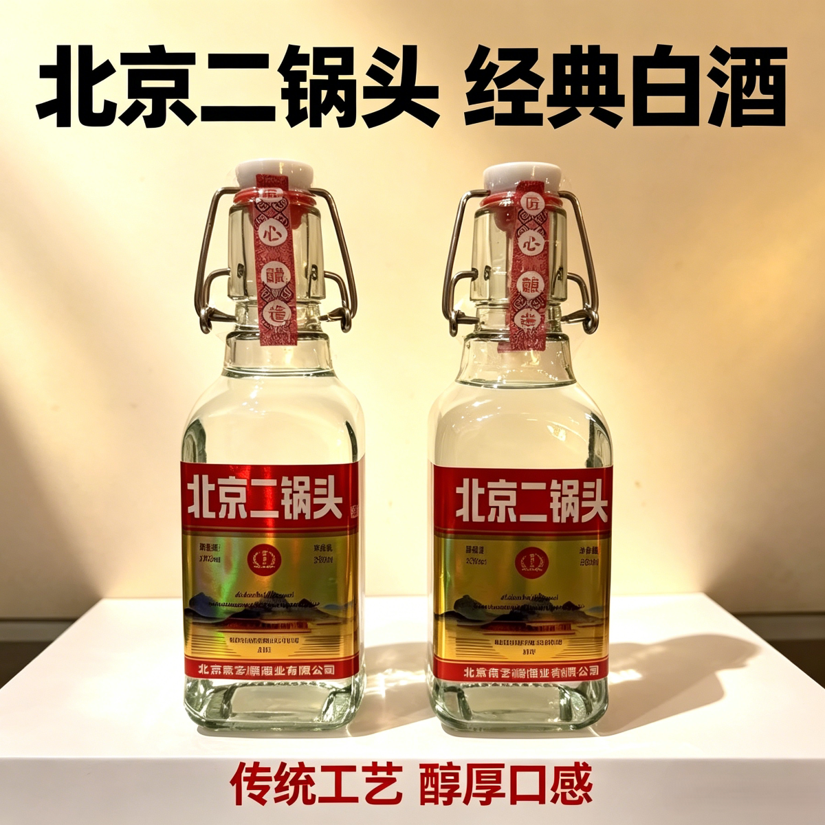 北京二锅头42度12瓶装250ml正品清香型口粮酒白酒