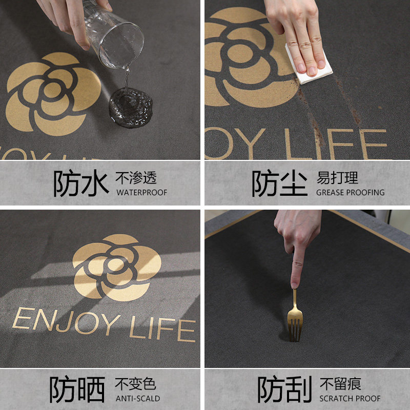 阳台洗衣机盖布滚筒m全自动防水防晒冰箱防尘罩轻奢皮革床头柜垫