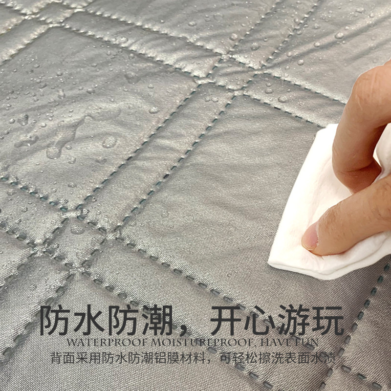 野餐垫2.4*2.4米防潮垫户外露营加厚防水L春游地垫240加大帐篷垫