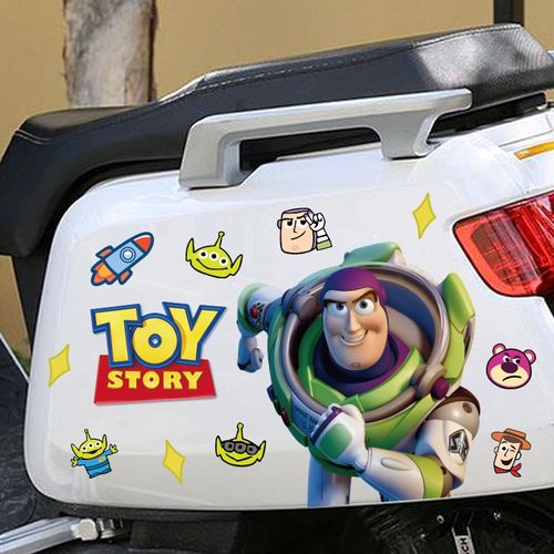 玩具总动员巴斯h光年个性卡通遮挡划痕电动车车身防水防晒装饰贴
