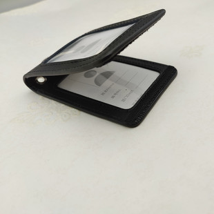 中国民航证件卡套CAArC机场控制区出入工牌双层皮质高清窗口胸牌