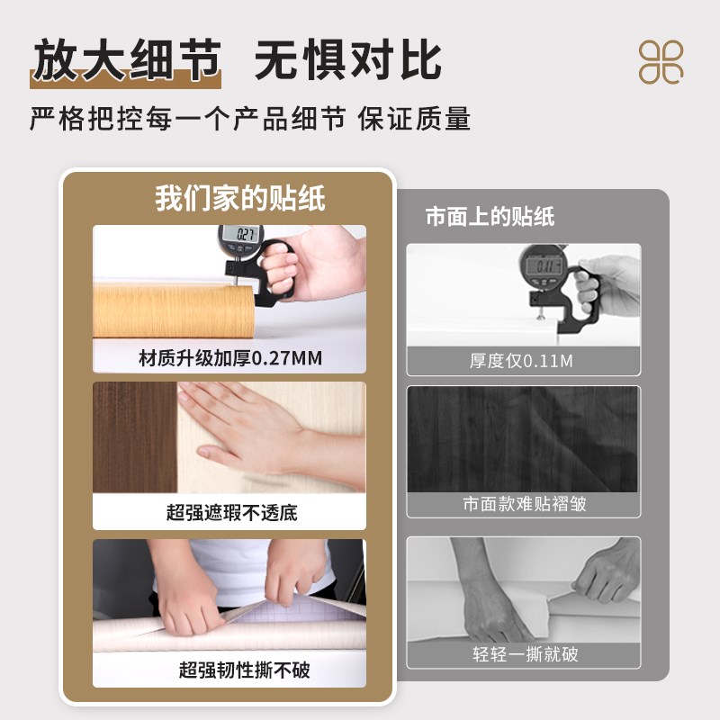 门贴纸整张木门翻新壁纸自粘门贴入户门改造O遮丑旧门改色木纹贴