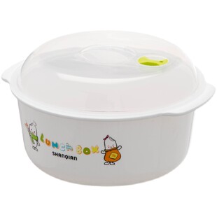 家用大号塑料泡面碗汤碗s 微波炉专用加热饭盒便当盒 带盖圆形蒸