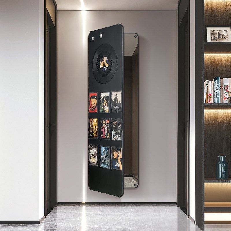 磁吸diy照片隐藏式推拉全身镜黑板隐G形穿衣镜冰箱贴暗藏镜子超薄,住宅家具,衣挂一体镜,淘宝优惠券,粉丝福利购,淘宝优惠卷