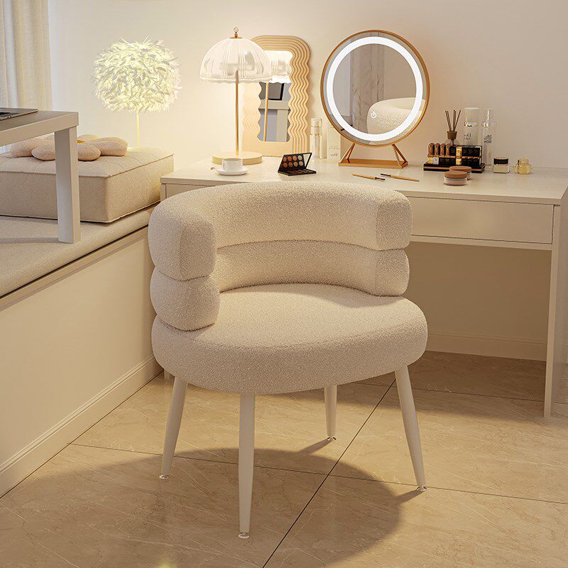化妆椅家用梳妆台凳子靠背女生z卧室椅子轻奢高级美甲店顾客专用